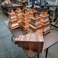 Old World 5 Copper Leader Heads Collector Boxes