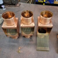 AutoClear I-Series Copper Downspout Leaf and Debris Diverters Filters Cleanouts couple jobs in this post. One order is for 3 and the other for 4.