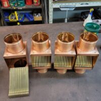 AutoClear I-Series Copper Downspout Leaf and Debris Diverters Filters Cleanouts couple jobs in this post. One order is for 3 and the other for 4.