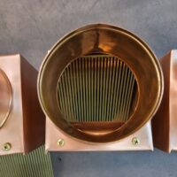 autoclear-i-series-copper-downspout-leaf-debris-diverters-filters-cleanouts-screens-0811-03 AutoClear I-COPPER Downspout Clean Outs Leaf and Debris Filters Strainers Screens.