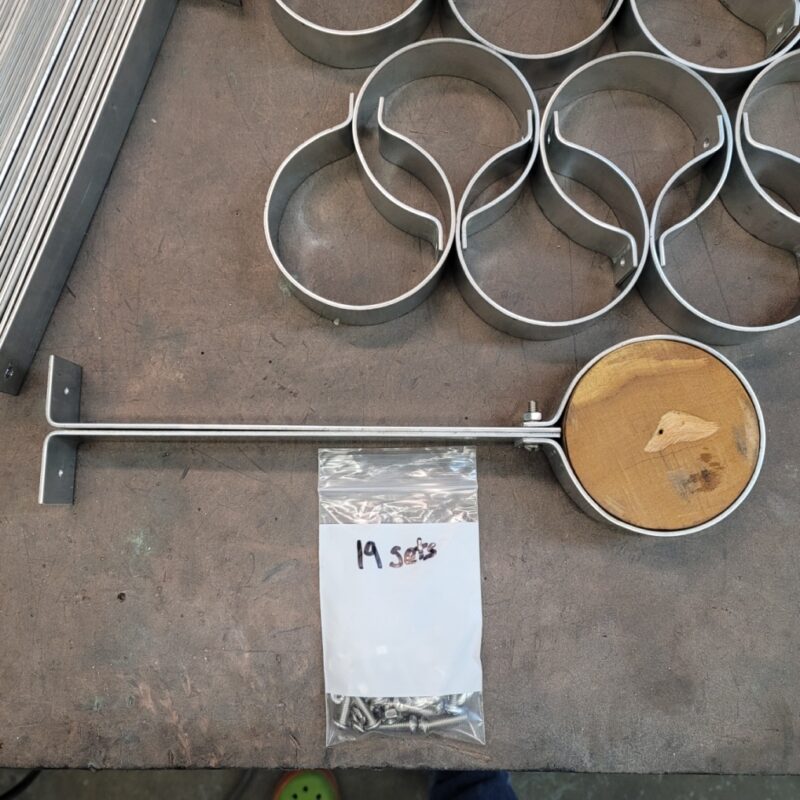 Knoke Galvanized Downspout Brackets for Custom Size Downspouts The