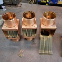 I-Series AutoClears with Standard Rod Packs Leaf and Debris Diverter Filter Screens Cleanouts for Copper Downspouts