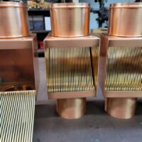 I-Series AutoClears with Standard Rod Packs Leaf and Debris Diverter Filter Screens Cleanouts for Copper Downspouts