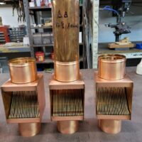 i-copper-autoclears-leaf-debris-diverter-filter-cleanout-117-2 Brasstonian AutoClears with Standard Rod Packs Leaf Debris Diverter Filter Screens Cleanouts for 4" Round Copper Downspouts