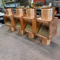 i-copper-autoclears-leaf-debris-diverter-filter-cleanout-117-3 Brasstonian AutoClears with Standard Rod Packs Leaf Debris Diverter Filter Screens Cleanouts for 4" Round Copper Downspouts