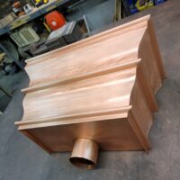 Old World 5 Copper Collector Leader Head Scupper Box