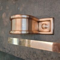 radmont-radius-4-inch-round-ornamental-copper-downspout-bands-covers-decorative-1030-08 Radmont Radius Ornamental Decorative Copper Downspout Bands Covers Hangers