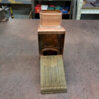 brasstonian-autoclear-leaf-and-debris-diverter-filter-screen-cleanout-4-by-3-0117-2 Brasstonian AutoClear Leaf and Debris Filter Screen Cleanout for 4 by 3 Rectangular Copper Downspout