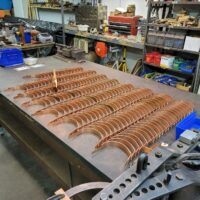 HRFDT Half Round Double Tab Copper Gutter Brackets for 6 in Half Round Gutters