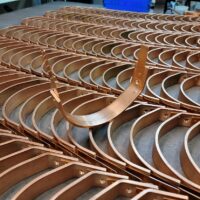 HRFDT Half Round Double Tab Copper Gutter Brackets for 6 in Half Round Gutters