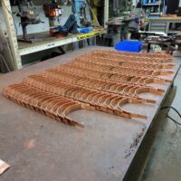 HRFDT Half Round Double Tab Copper Gutter Brackets for 6 in Half Round Gutters