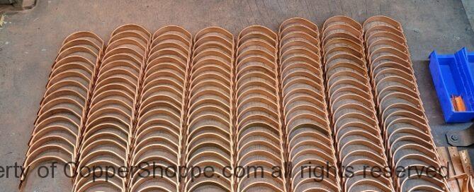 HRFDT Half Round Double Tab Copper Gutter Brackets for 6 in Half Round Gutters