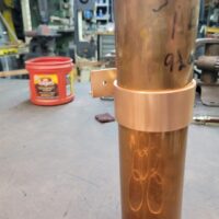 Knoke Copper Downspout Brackets for 3 inch round Copper Downspouts