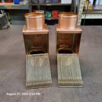 autoclear-downspout-cleanout-debris-diverter-filter-copper-round-20230827_1428595 Copper AutoClear Leaf and Debris Diverters Filters Cleanouts for 4 Inch Round Downspouts