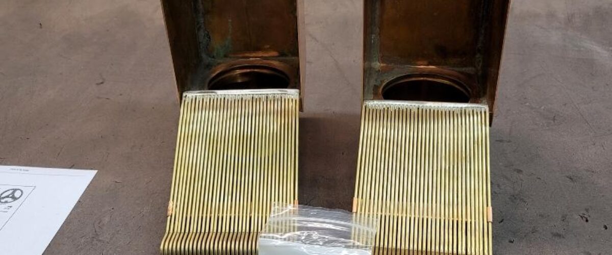 Copper AutoClear Leaf and Debris Diverters Filters Cleanouts for 4 Inch Round Downspouts with ULTRA Rod Packs