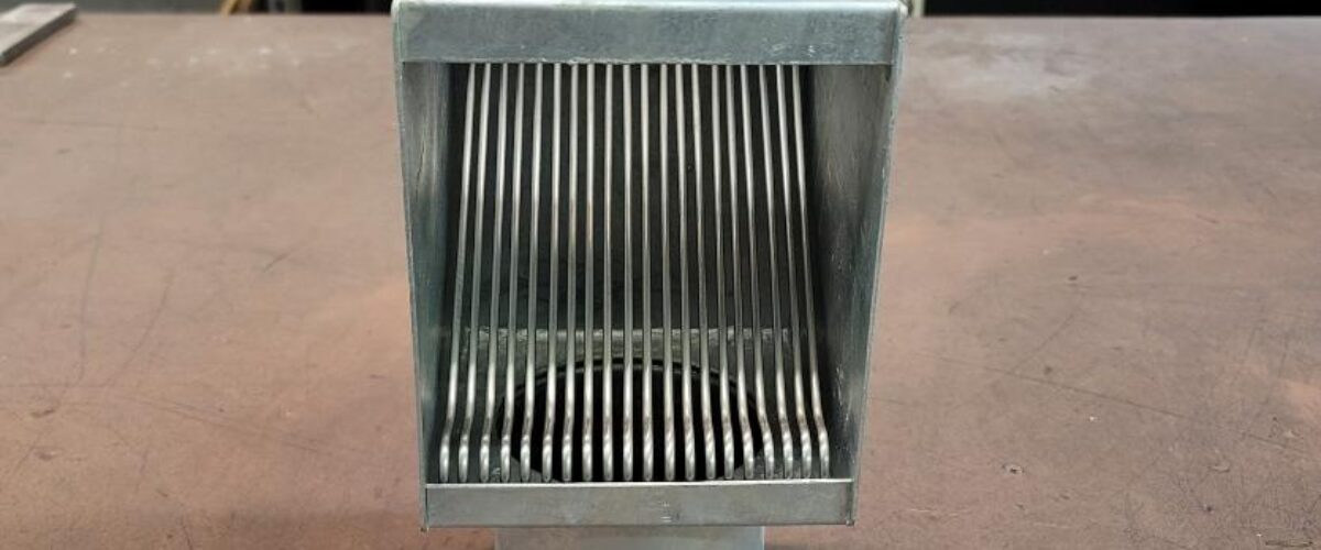 I-ZINC AutoClear Leaf and Debris Diverters Filters Cleanouts for Galvanized Gutters Downspouts 4 Inch Round