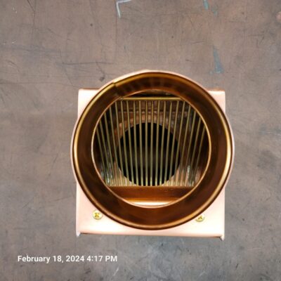 Copper AutoClear Leaf and Debris Diverters Filters Cleanouts for 4 Inch Round Downspouts