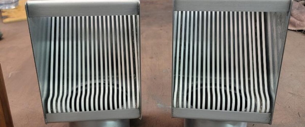 I-ZINC AutoClear Leaf and Debris Diverters Filters Cleanouts for Galvanized Gutters Downspouts 4 by 3 Rectangular