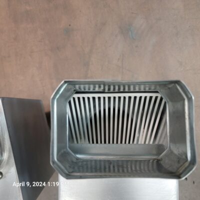 I-ZINC AutoClear Leaf and Debris Diverters Filters Cleanouts for Galvanized Gutters Downspouts 4 by 3 Rectangular